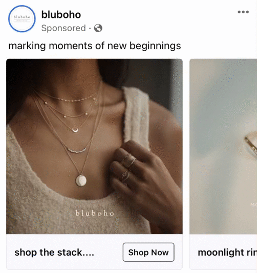ad types facebook ad example carousel ad